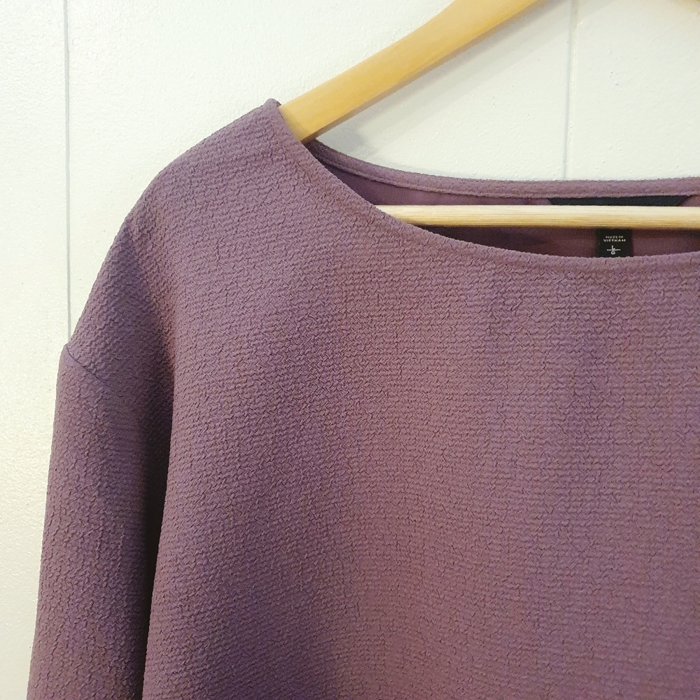 Express Statement Sleeve Blouse | Purple | Size XL
